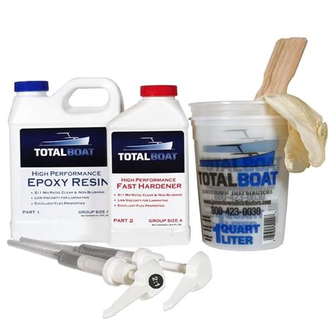 TotalBoat High Performance 2:1 Epoxy Resin.
